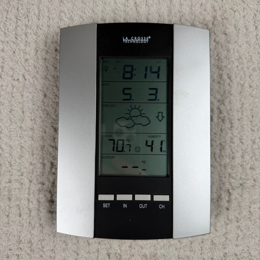 La Crosse WS-7159U‎ Wireless Weather Station Indoor Outdoor Retired No Sensor